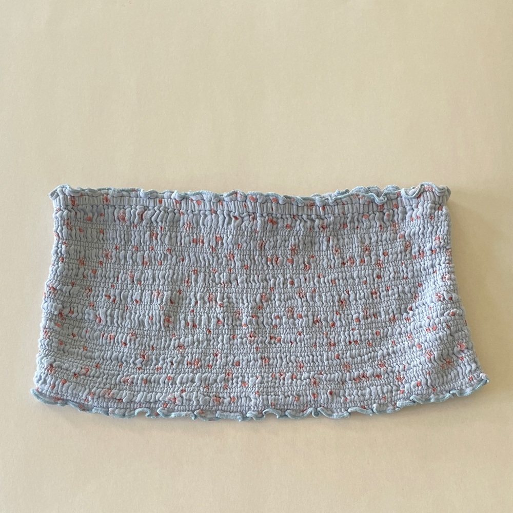 Out From Under Smock Tube Top Urban Outfitters Beach Cottage Washed Ditsy Floral